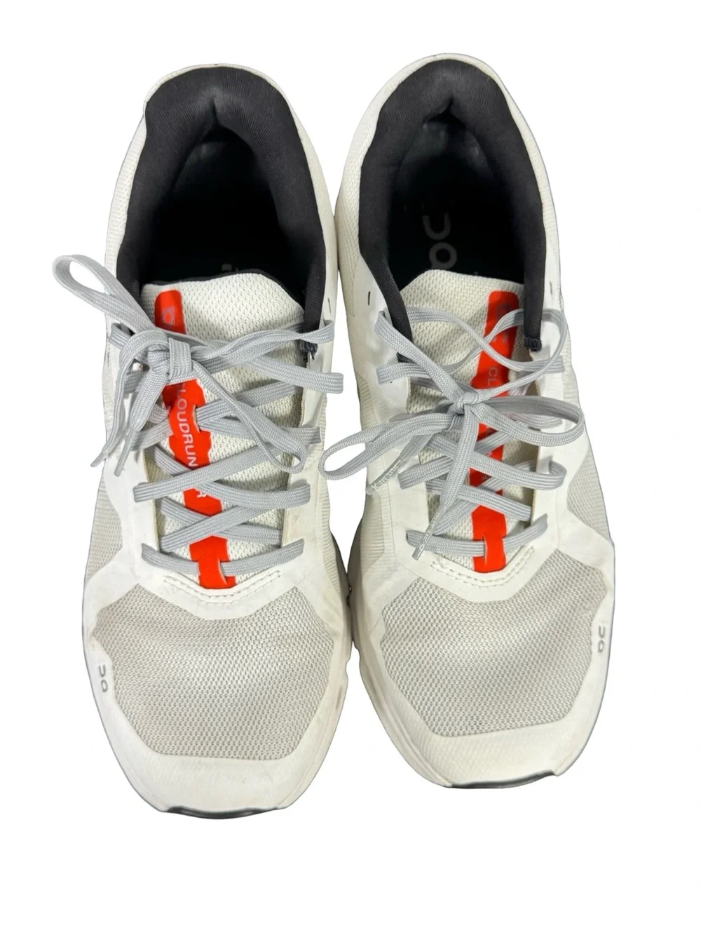 On Cloud Cloudrunner 2 Running Shoes White Undyed Flame Orange Women 8.5